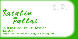 katalin pallai business card